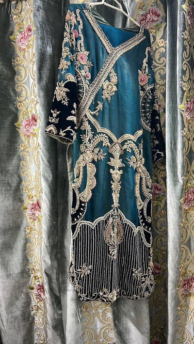 Elegant Embroidered Eastern Dress | Luxury Party Wear
