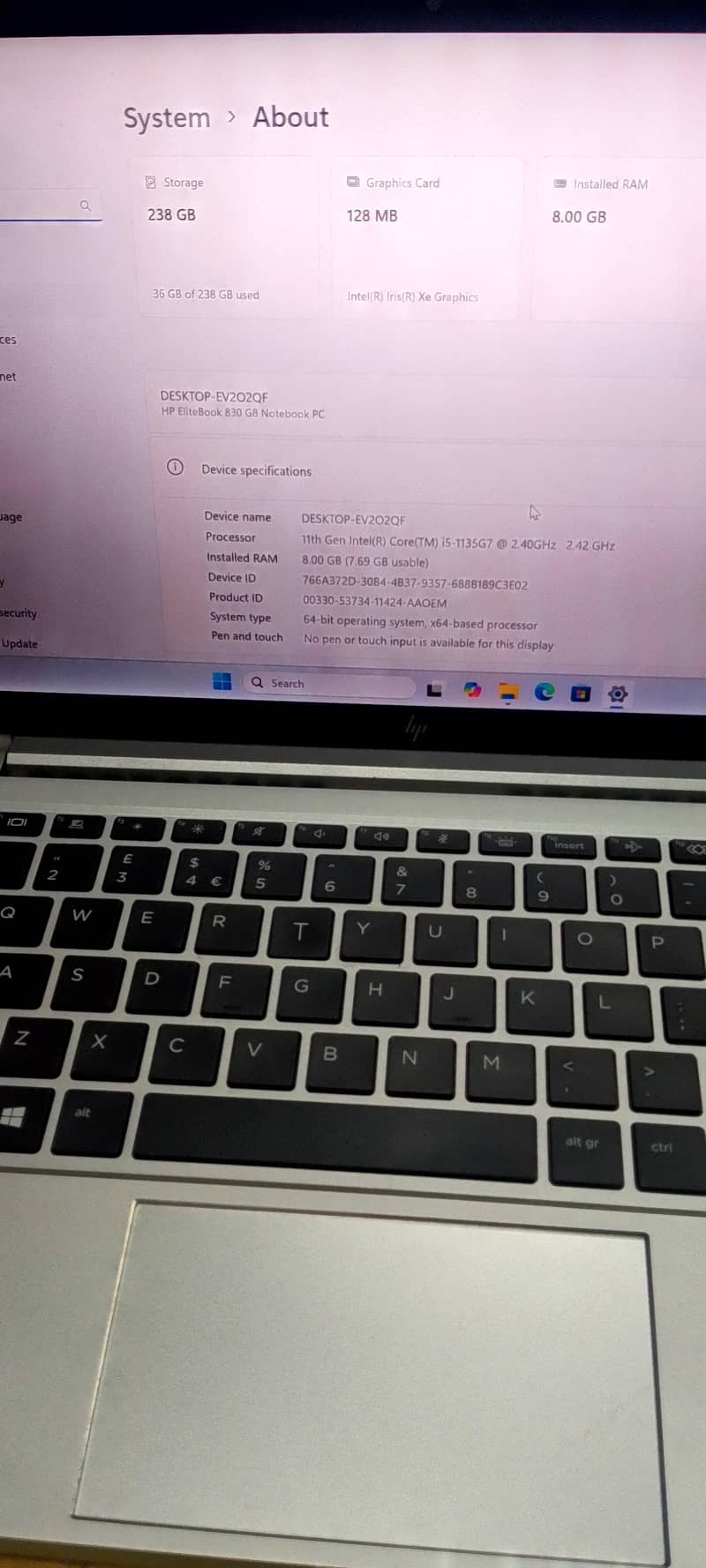 HP i5,11 5