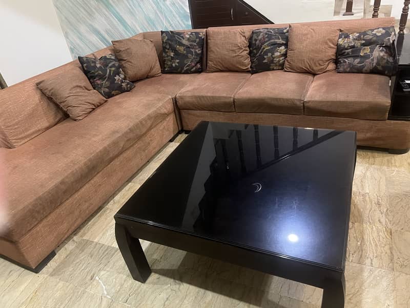 L shape sofa set 0
