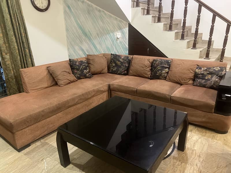 L shape sofa set 6