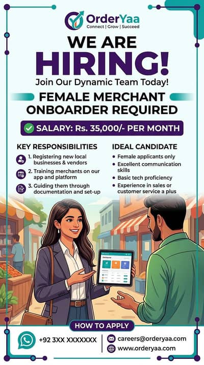 Female Merchandiser Onboarder Required