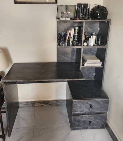 Study / Computer Desk with Storage Rack & Drawers