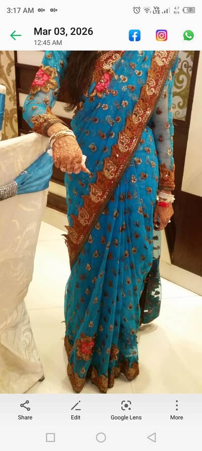 ready to wear . . party wear full net saree