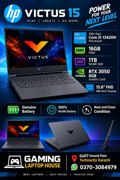 HP Victus - RTX 2050/3050ti/5060 - Gaming Laptop House