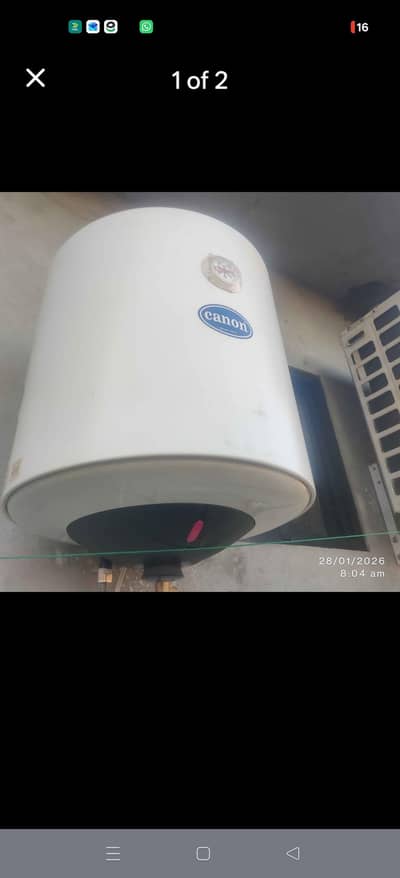 canon 50 liter instant storage geyser water heater