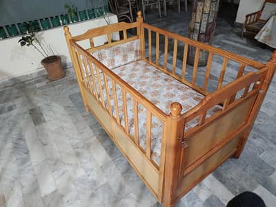 wooden baby cot imported