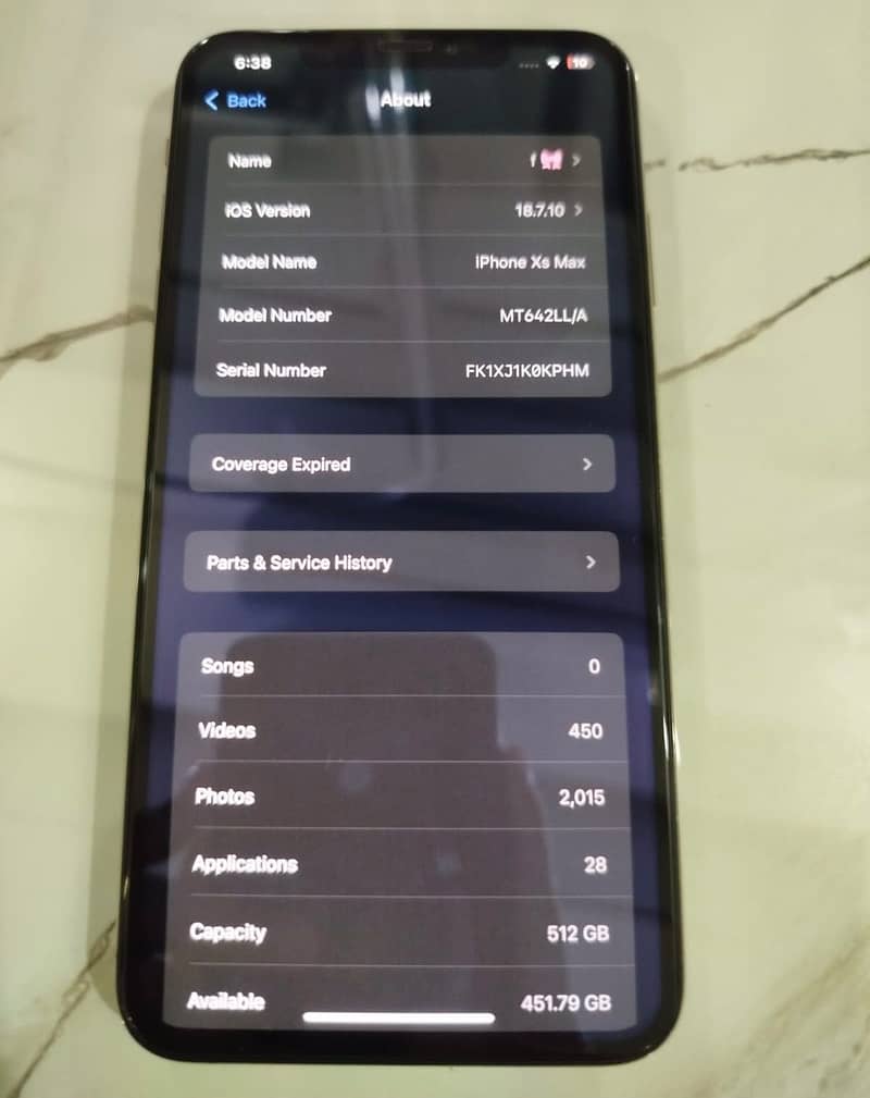 Apple iPhone XS Max 6