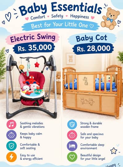 Wooden Baby Cot/ Kids Cot/ Crib/Bassinet/ Kids Bed/ Kids cOT