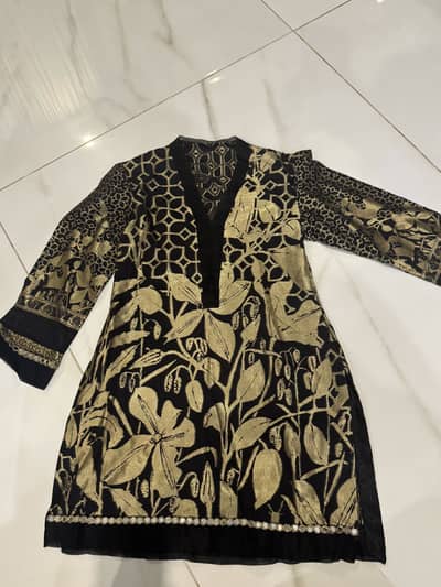 Black Kurta Small size very clean