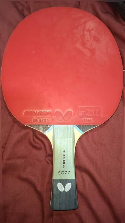 Original Butterfly Timo Boll SG77 Racket with original butterfly cover