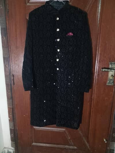 sherwani for wedding with kulha and khussa