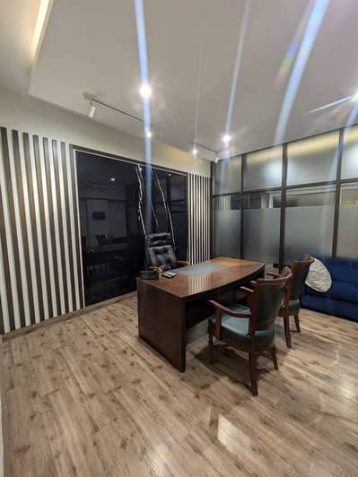 FOR RENT: FULLY FURNISHED 2ND FLOOR EXECUTIVE OFFICE FLOOR WITH LIFT & CHAMBERS PRIME LOCATION, DHA KARACHI