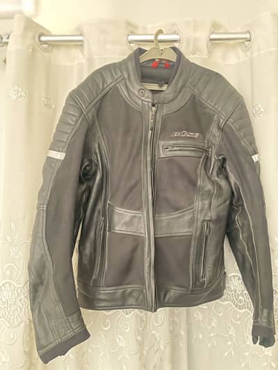 Buse level 2 certified Riding Jacket Leather+Mesh for Summer