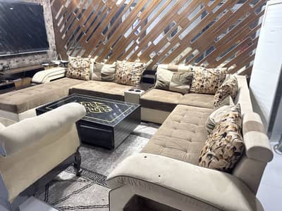 9 seater sofa set with table and sofa sethi