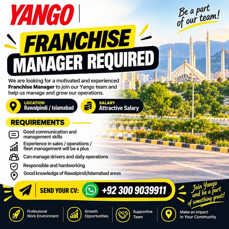 Franchise Manager Required 0