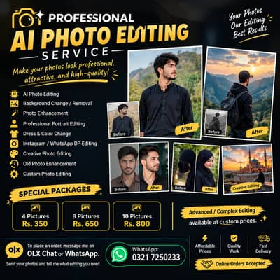Professional Photo Editing | Background Change & Photo Retouching