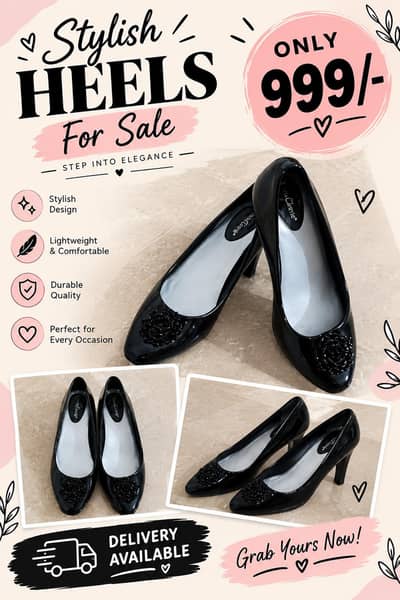 Black heels available