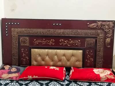 only bed wooden without mattress