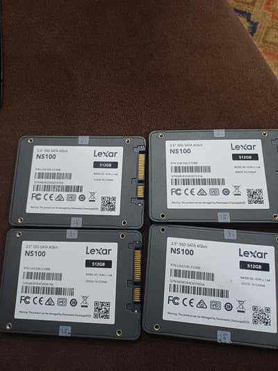 ssd 512 gb good condition 100 percent health 4piece