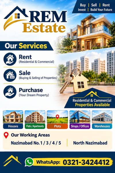Rent Sale Purchase Nazimabad/North Nazimabad