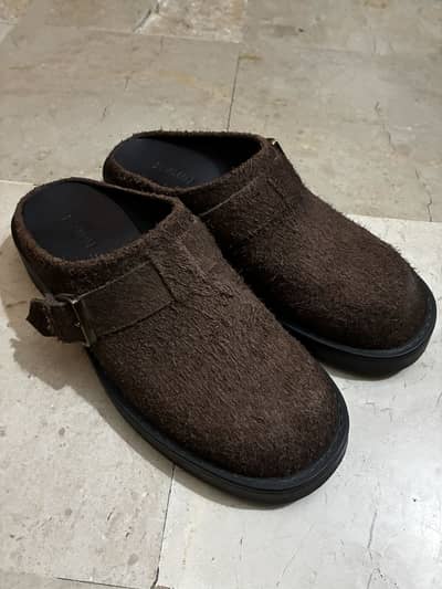 Zara Leather Clogs
