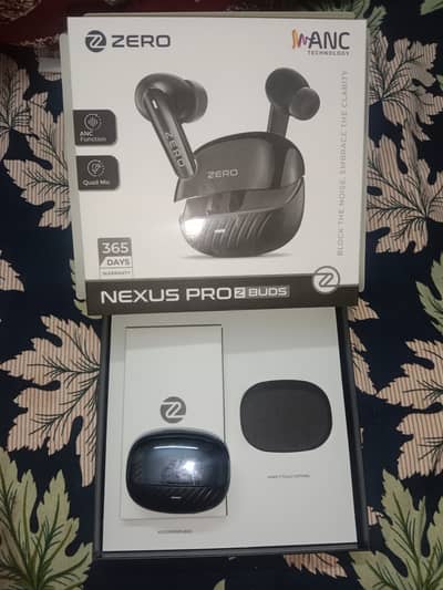 Zero nuxes pro zbuds with charger and with box