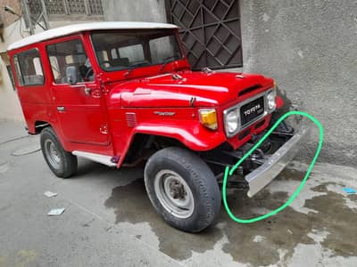 Toyota fj40 Bj40 1984 steel bumper original bilkul saf he
