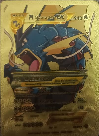 Custom Gold Foil Pokémon Cards - Virizion V & M Gyarados EX