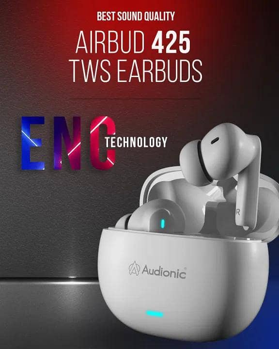 Audionic earbuds 425 Quad mic 1
