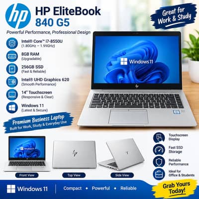 HP EliteBook 840 G5 | Core i7 8th Gen | Touchscreen  Touchscreen