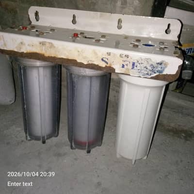 3 Stage Water Filter – New Filters Installed – Good Working Condition