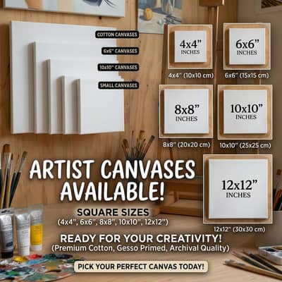 Painting canvas  and color palette