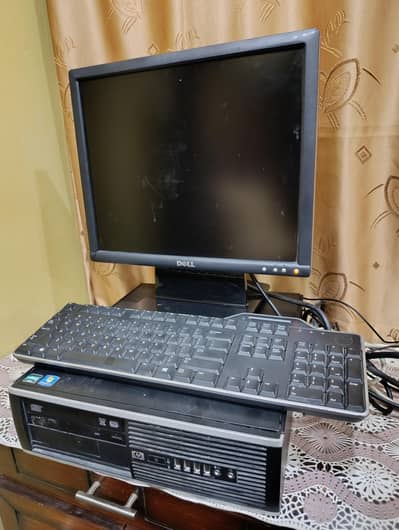 ​HP Desktop Computer System with Dell LCD Monitor, Mouse & Keyboard