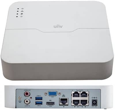 Uniview (UNV) NVR 4ch upto 6MP built-in POE