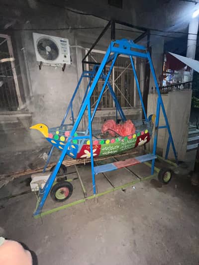 peacock style boat jhoola