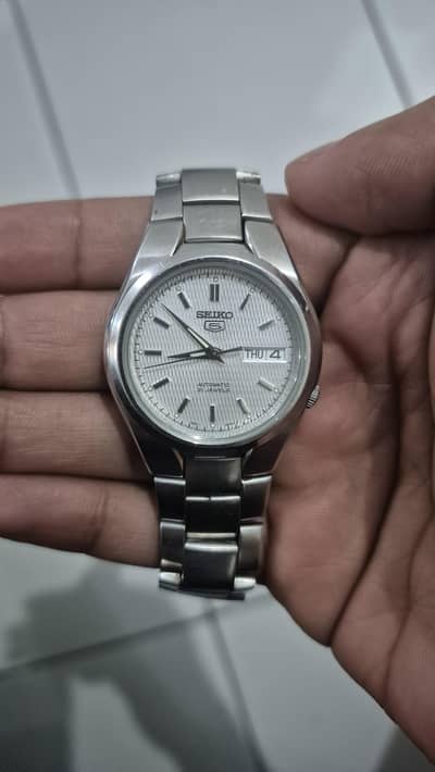 Seiko 5 Automatic Silver Dial Men's Watch