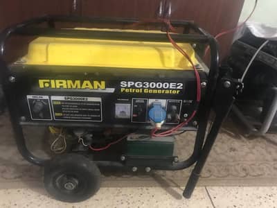 FIRMAN SPG3000E2 3KVA  Petrol + Gas Dual Fuel Self Start.