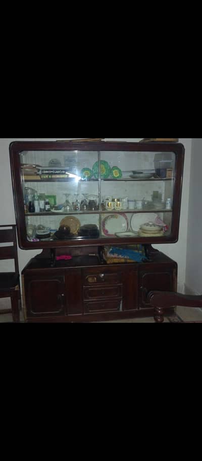 Classic Vintage Wooden Crockery Cabinet showcase