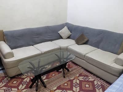 5 seater  L shape very good condition