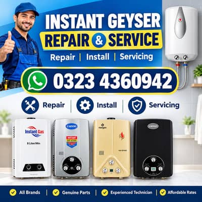 Instant Geyser Repair Service's In Lahore On 1 Call 0323-4360942