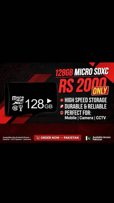 SanDisk 128GB Micro SD Card.