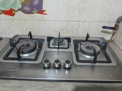 canon stove grey steel