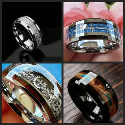 carbon coated matallic rings