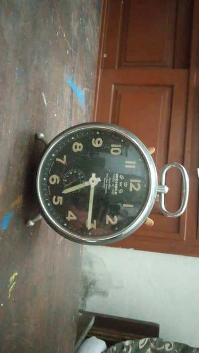 Vintage Wehrle Three in One Mechanical Alarm clock Made in Germany