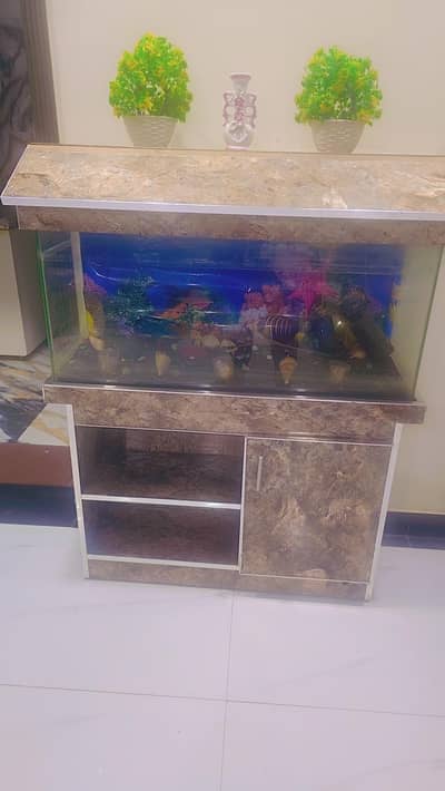 FISH AQUARIUM AND FILTER PUMP