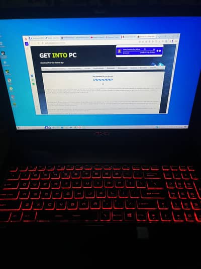 Msi gaming laptop core i7 7700HQ with gtx 1070 8gb graphics card