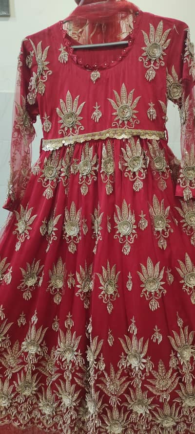 One dress is full long red maxi or   pink or  sea green shirt trouser