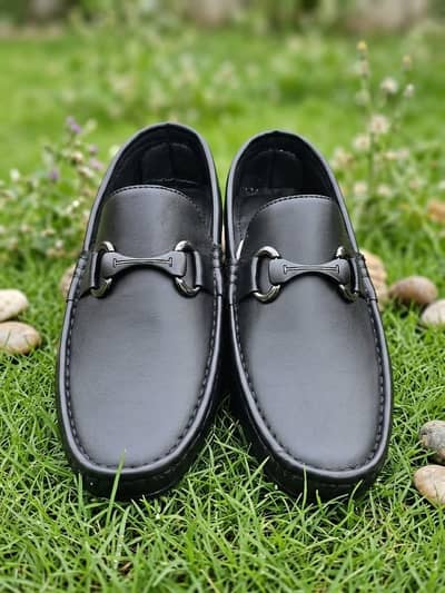 Men's Black Leather Horsebit Loafers / Moccasins – Brand New