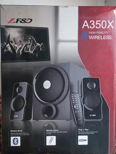 F&D A350X 2.1 Multimedia Wireless Bluetooth Speaker System - Like New