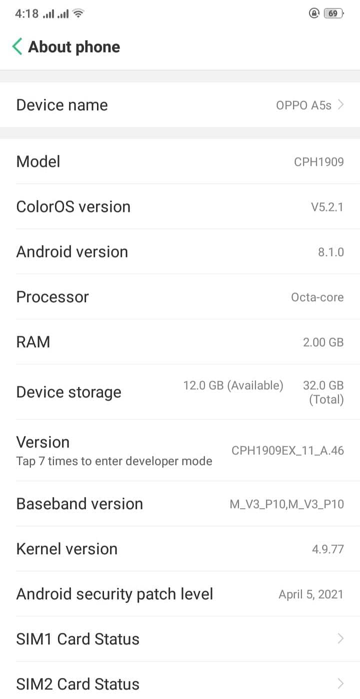 OPPO A5s 2